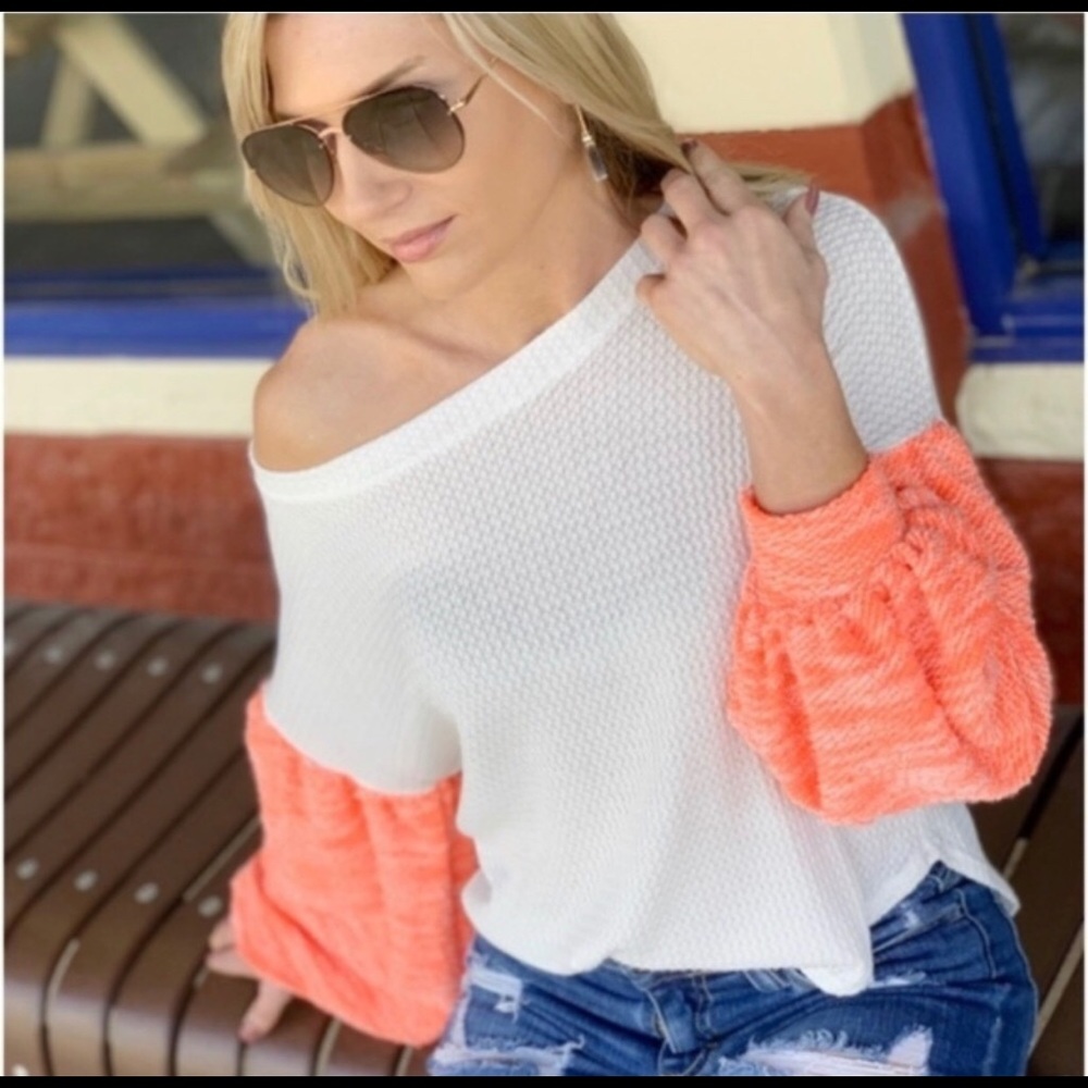 Waffle knit Top 5⭐️ seller